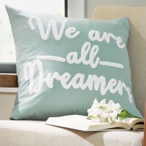 The Dreamers Pillow, (Bundle of 2!) 100% cotton brand new 20”x 20” throw pillows